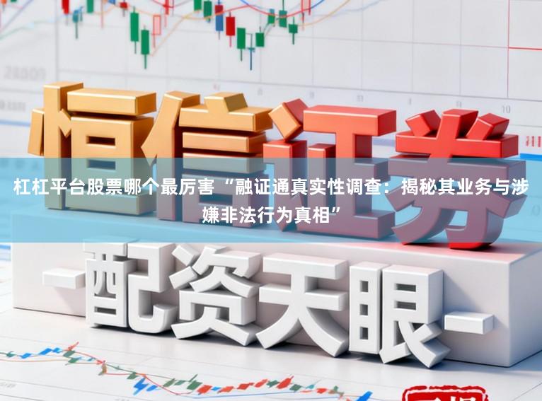杠杠平台股票哪个最厉害 “融证通真实性调查:揭秘其业务与涉嫌非法行为真相”